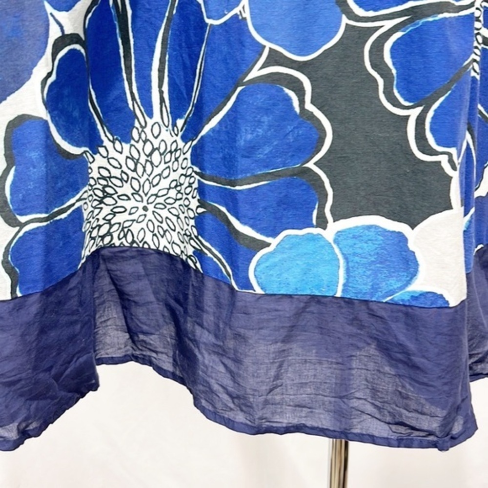 ModCloth Verve for Versailles blue floral fit and flare dress size Small - Picture 8 of 13